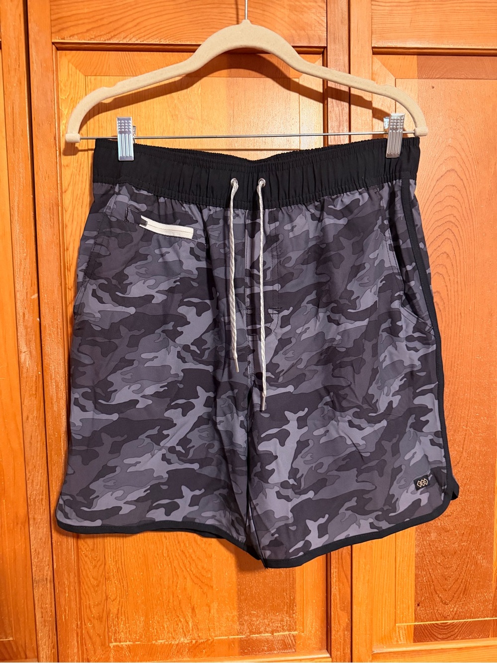 Discovery Black and Gray Camo Athletic Shorts
